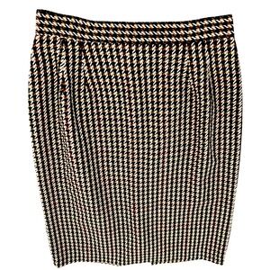 Sag Harbor Skirt Estilo Midi Herringbone Size10 Fall Colors Green Burgundy Brown